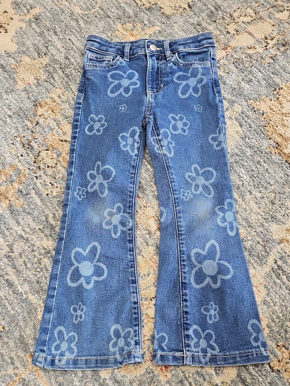 jumping beans Blue Floral Print Flared Jeans